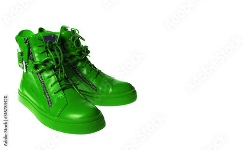 female green boots