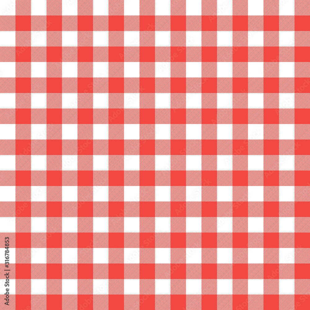 Textured red and white plaid vector background. The pattern for textiles. Background for food. Chequered. Seamless checkered pattern. Textured red and white plaid vector background. The pattern for textiles. Background for food. Chequered. Seamless checkered pattern.