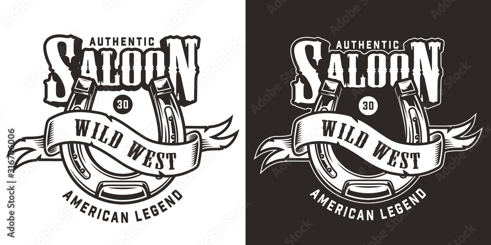 Obraz premium Wild west vintage emblem