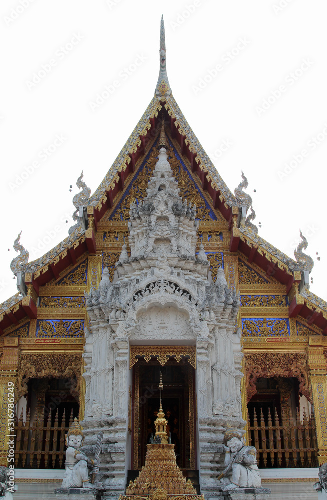 The church of Wat Phra That Su Thon Mongkhon Khiri Samakkhi Tham, Phrae, Northern Thailand. The church of Wat Phra That Su Thon Mongkhon Khiri Samakkhi Tham, Phrae, Northern Thailand.