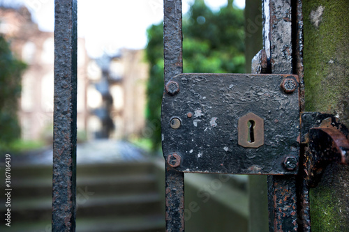 Photography Old gate and lock