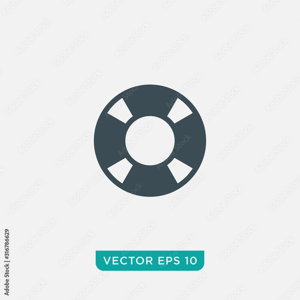 Life Buoy Icon Design, Float Icon Vector EPS10 Life Buoy Icon Design, Float Icon Vector EPS10