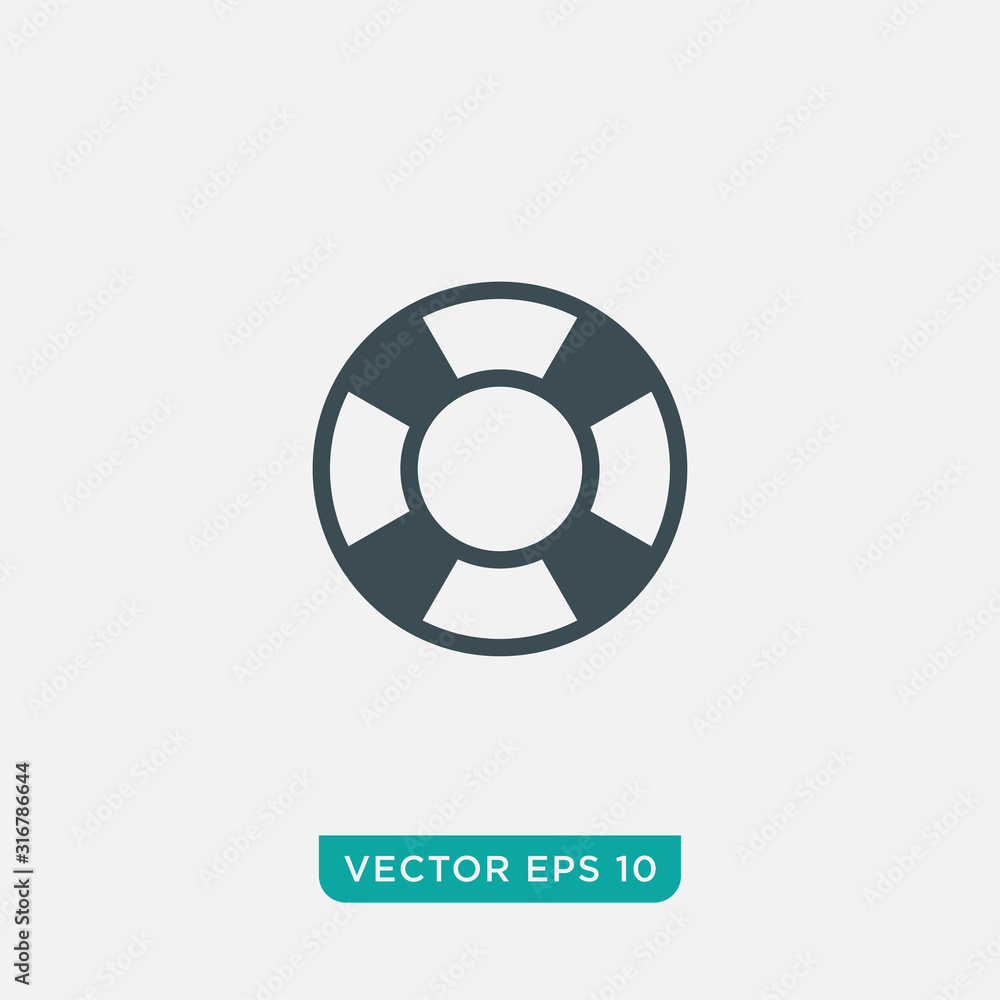 Life Buoy Icon Design, Float Icon Vector EPS10 Life Buoy Icon Design, Float Icon Vector EPS10