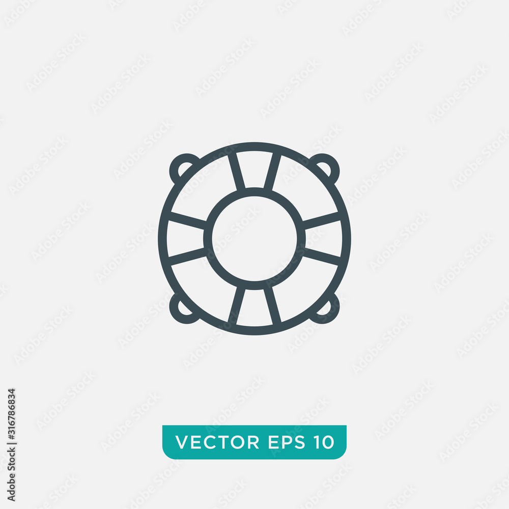 Life Buoy Icon Design, Float Icon Vector EPS10 Life Buoy Icon Design, Float Icon Vector EPS10