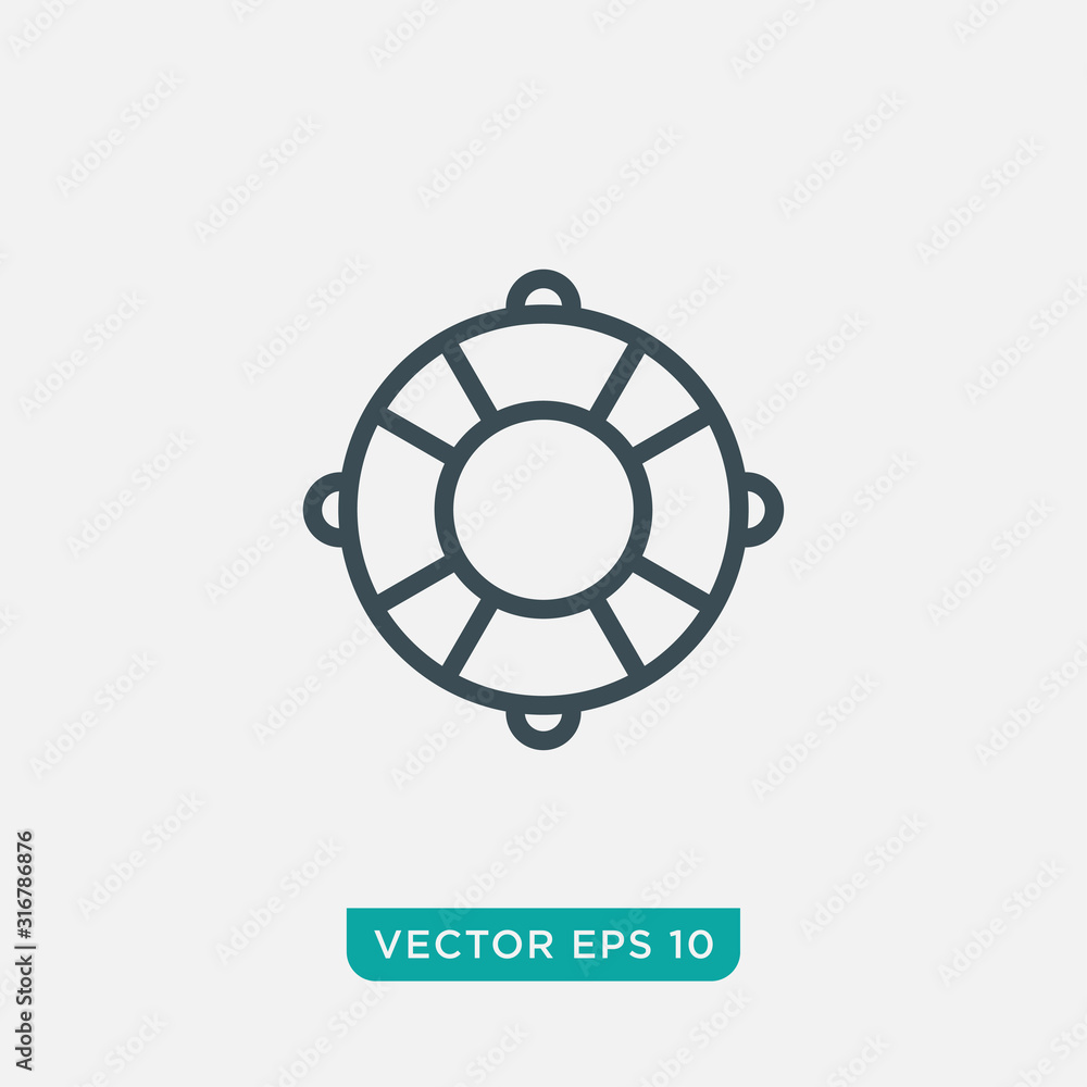 Life Buoy Icon Design, Float Icon Vector EPS10 Life Buoy Icon Design, Float Icon Vector EPS10