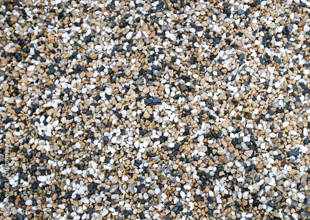 Mixture of different pebbles Mixture of different pebbles