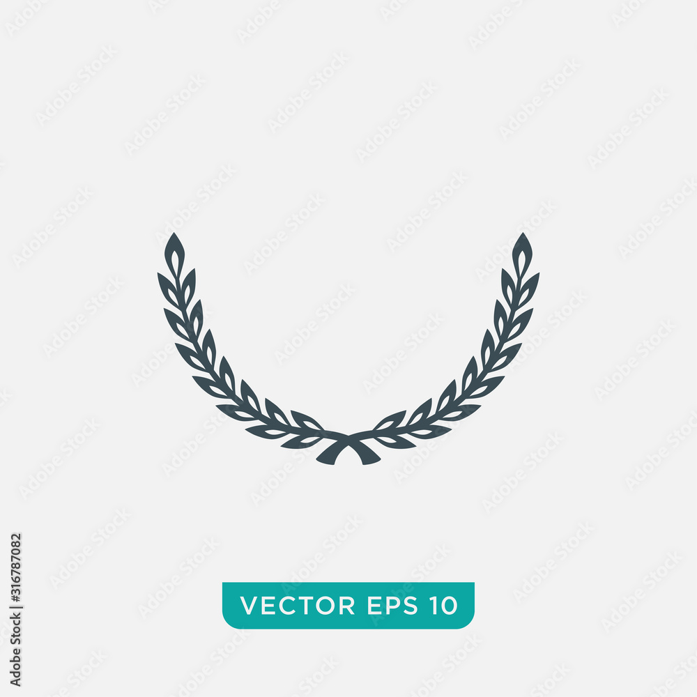 Obraz premium Laurel Wreath Icon Design, Vector EPS10