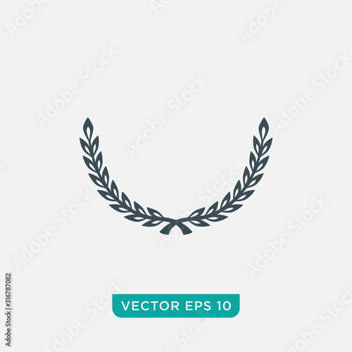 Laurel Wreath Icon Design  Vector EPS10