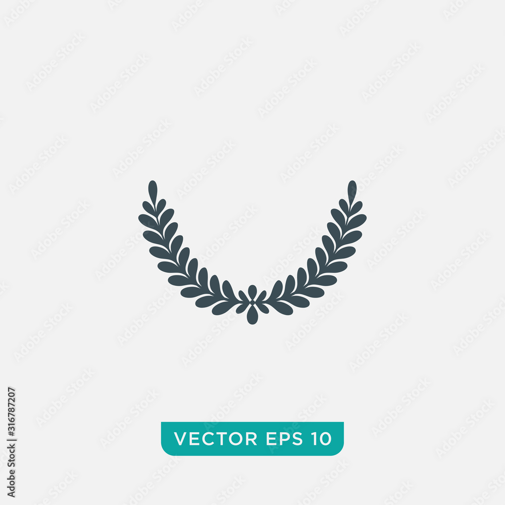 Laurel Wreath Icon Design, Vector EPS10 Laurel Wreath Icon Design, Vector EPS10