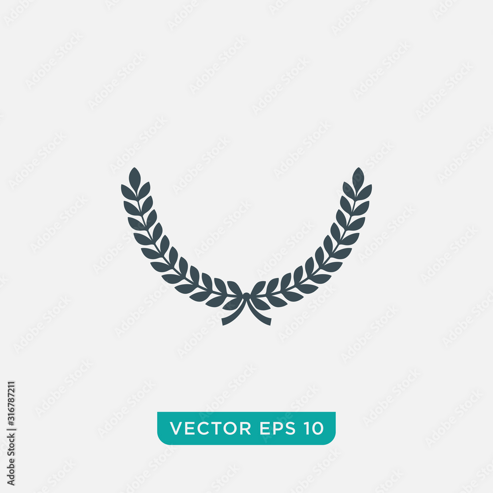 Laurel Wreath Icon Design, Vector EPS10 Laurel Wreath Icon Design, Vector EPS10