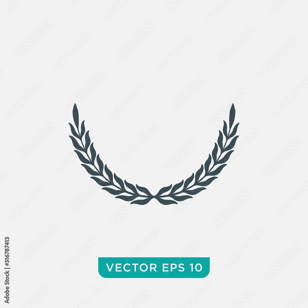 Laurel Wreath Icon Design, Vector EPS10 Laurel Wreath Icon Design, Vector EPS10