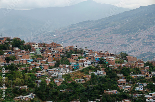 Panoramas from the heights of Medellin, Comuna 1 - Popular neighborhood © KreaFoto