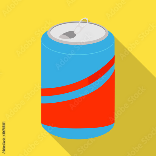 Vector design of bottle and soda sign. Collection of bottle and tipple stock symbol for web.