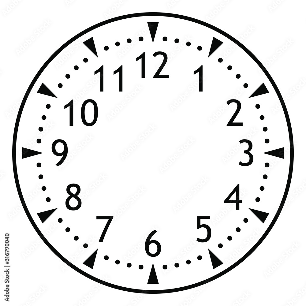 Clock face for house, alarm, table, kitchen, wall, wristwatch or special model for kids. Dial for pocket, stop watches, timers or grandfather clocks. Logo for the repair shop. Clock face for house, alarm, table, kitchen, wall, wristwatch or special model for kids. Dial for pocket, stop watches, timers or grandfather clocks. Logo for the repair shop.