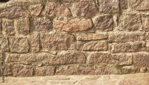 Granite Rock Ruins/peeled Wall Texture Background Image