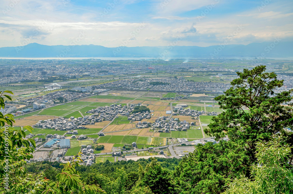 Obraz premium 滋賀 三上山からの眺め