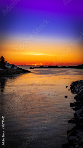 Sunrise in Perkins Cove Ogunquit, Maine