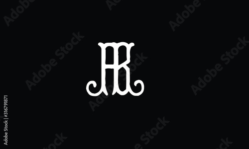 AB abstract vector logo monogram template