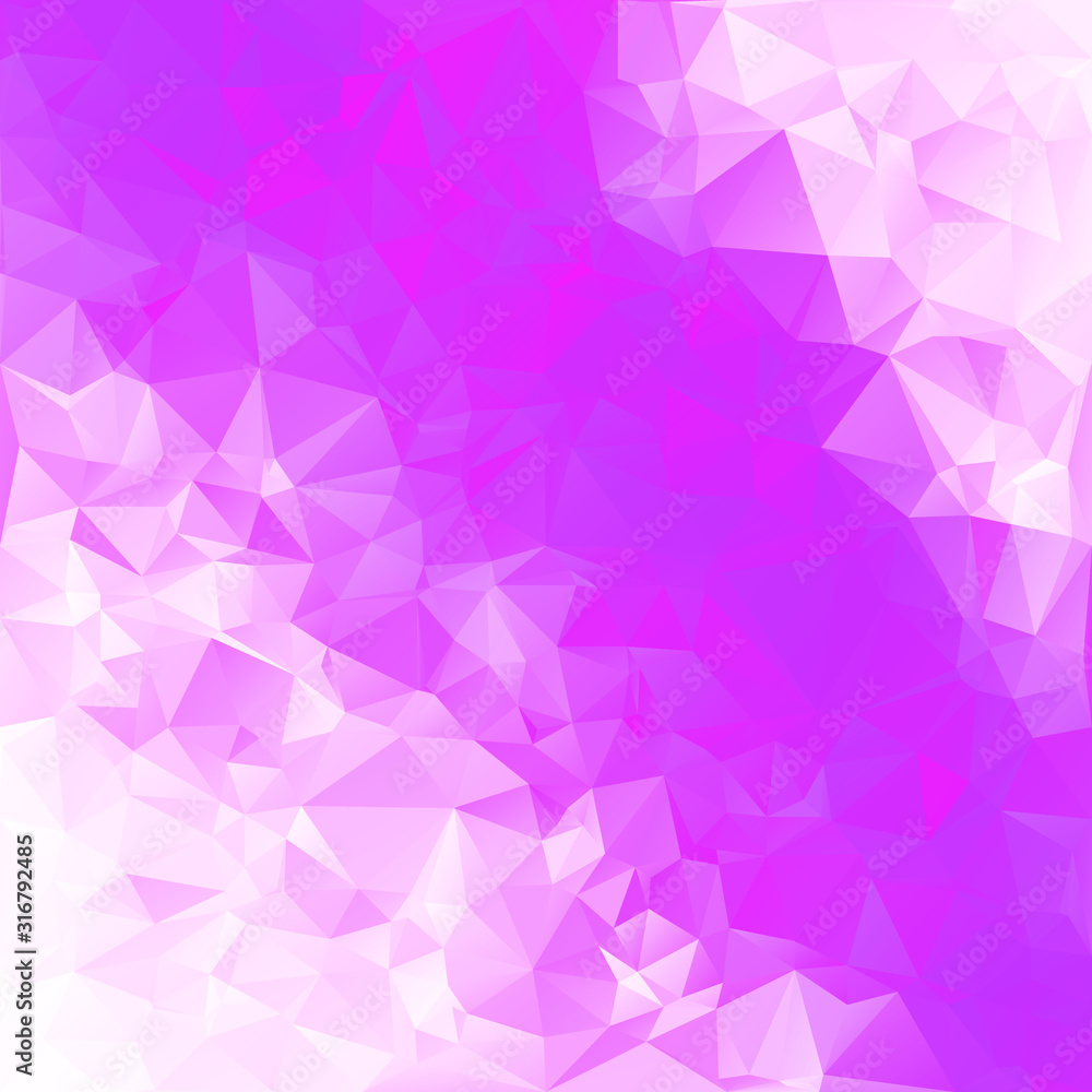 Obraz premium Purple Polygonal Mosaic Background, Creative Design Templates