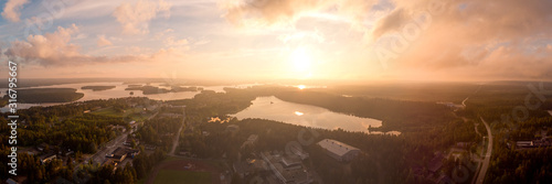 Wallpaper Mural sunset in village Torontodigital.ca