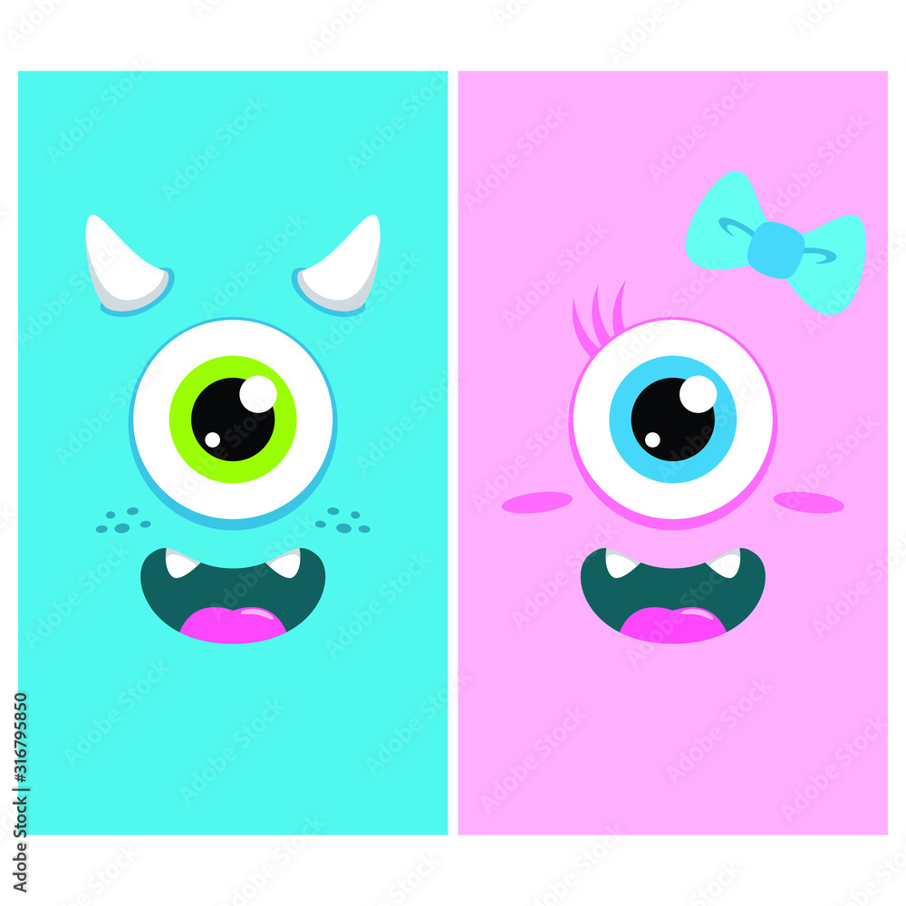 Cute Monster Character Cartoon for Wallpaper Theme Smartphone Mobile Phone Shirt Halloween Home Decor Sticker Children Kindergarten Wall with Colorful and Friendly Face Cute Monster Character Cartoon for Wallpaper Theme Smartphone Mobile Phone Shirt Halloween Home Decor Sticker Children Kindergarten Wall with Colorful and Friendly Face
