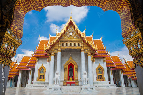 Wat Benchamabophit, Dusit Wanaram in Bangkok at Thailand.