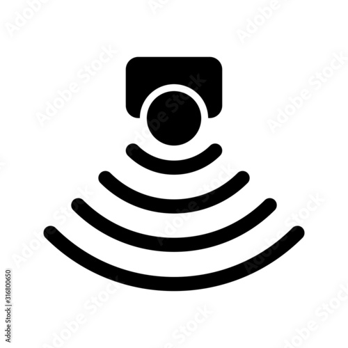 Sensor icon. Monochrome style design from machine learning collection. UX and UI. Pixel perfect sensor icon.