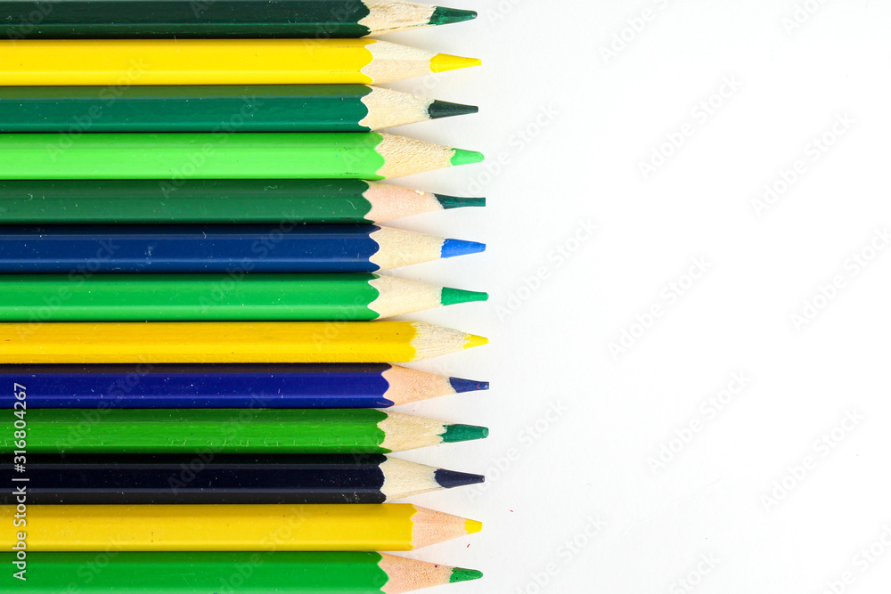 Colour pencils. Rows. Stripes. Lines Colour pencils. Rows. Stripes. Lines