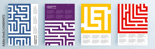 Modern abstract covers set, minimal covers design. Colorful geometric background, vector illustration.