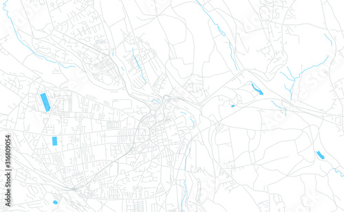 Halifax, England bright vector map