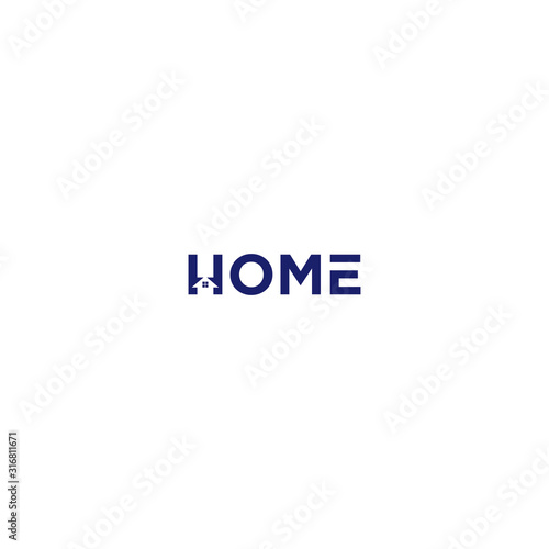 TYPOGRAPHY text logo HOME modern