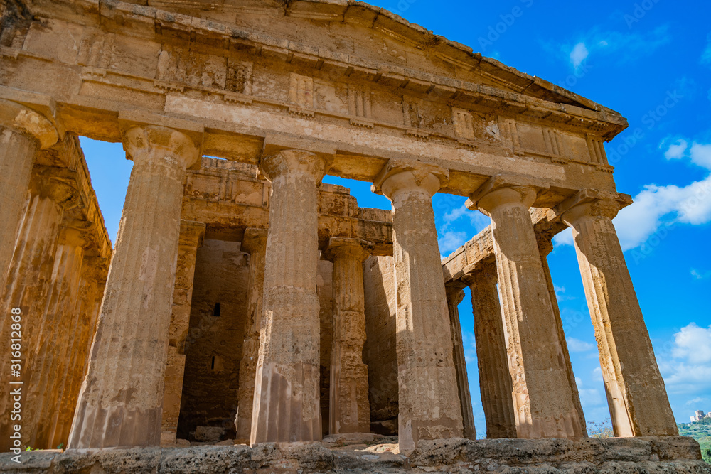 Fototapeta premium The Temple of Concordia is an ancient Greek temple in the Valley of Temples in Agrigento