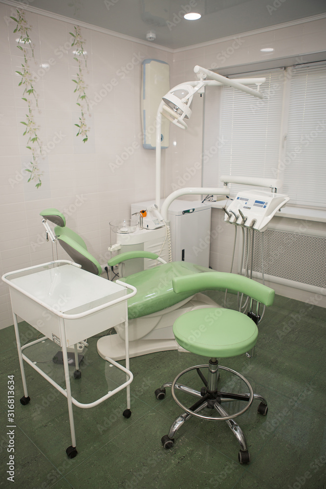 Interior of a dental office in a private clinic Interior of a dental office in a private clinic