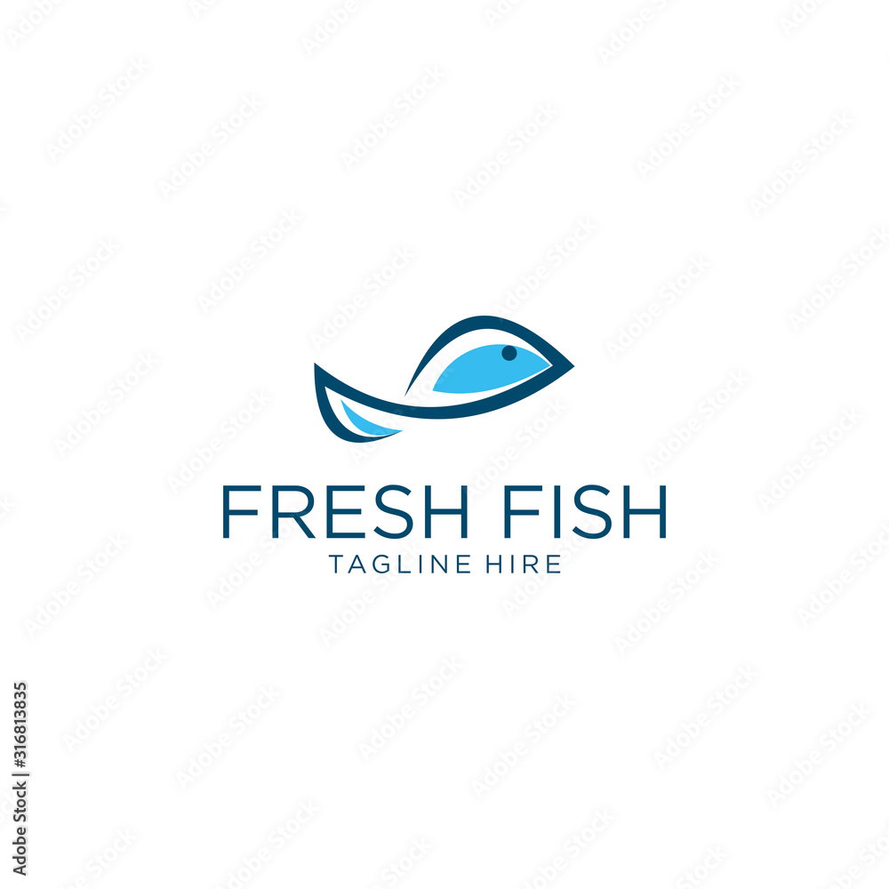 Fish logo vector template, suitable for fishing, restaurant seafood, market shop, business store, aquatic mascot and environment icon Fish logo vector template, suitable for fishing, restaurant seafood, market shop, business store, aquatic mascot and environment icon