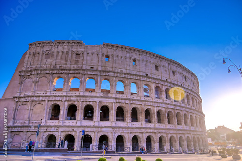The Colosseum located in Rome  Italy..