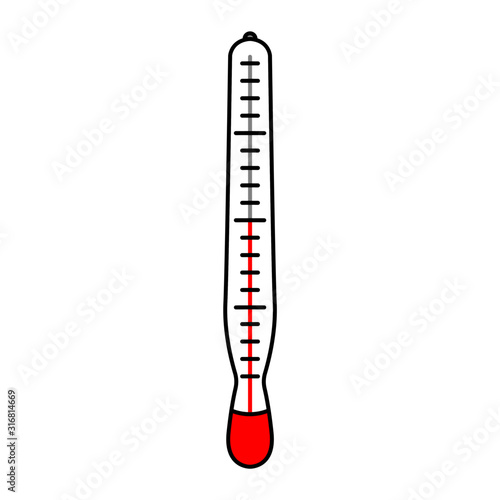 thermometer isolated on white background