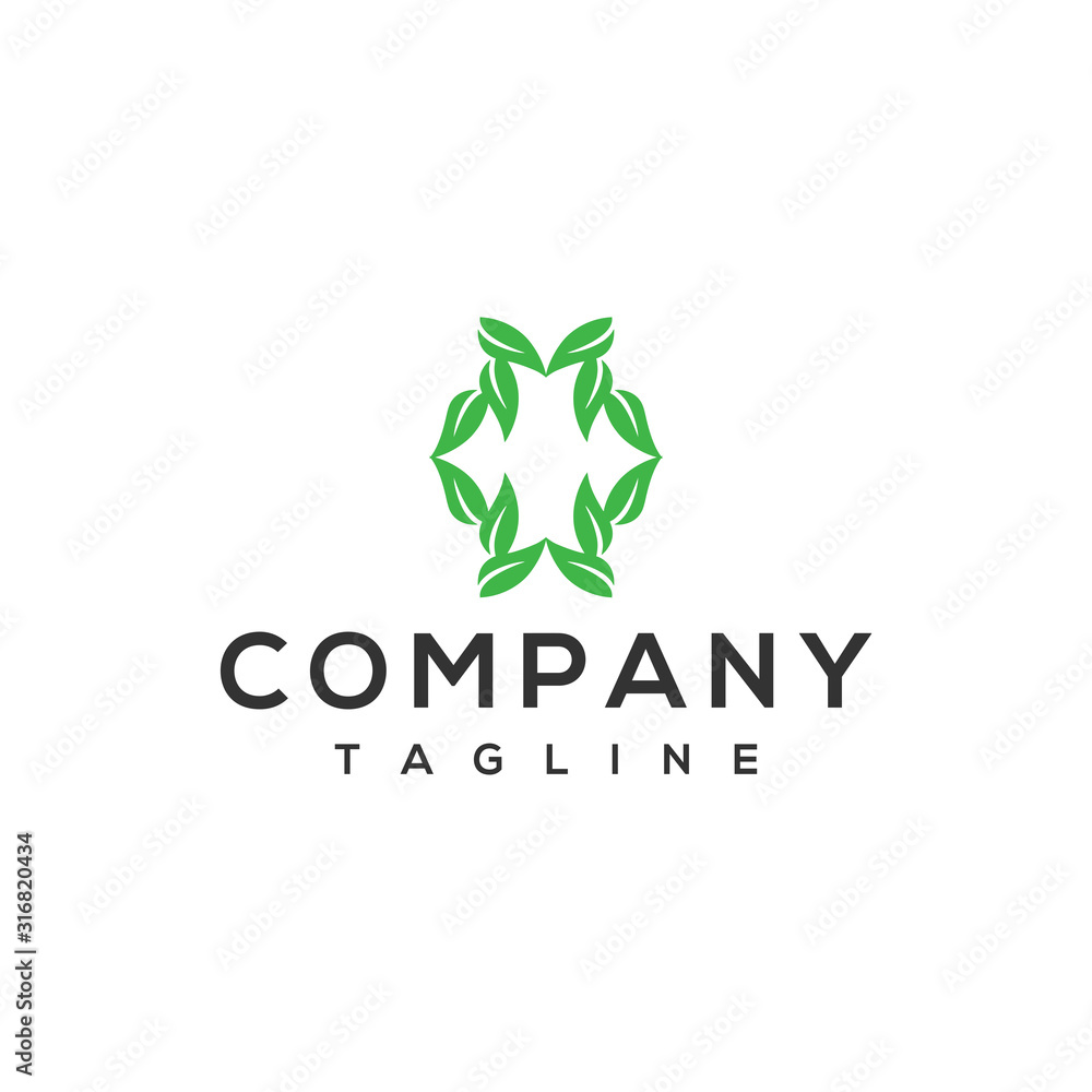Leaf, flower, health icon logo is perfect for the business of fitness, meditation, health, nutrition