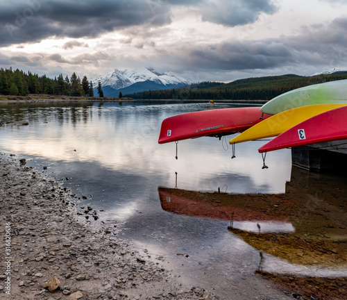 MALIGNE LAKE ALBERTA CANADA
