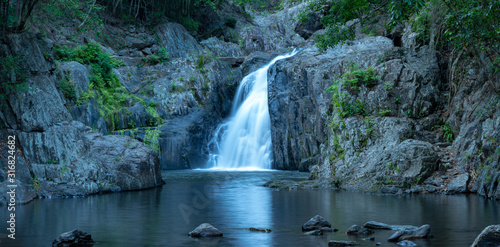 Crystal Cascades Waterfall in Redlynch Valley Barron Gorge National Park west of Cairns part of The Tropical North Queensland Australia. photo