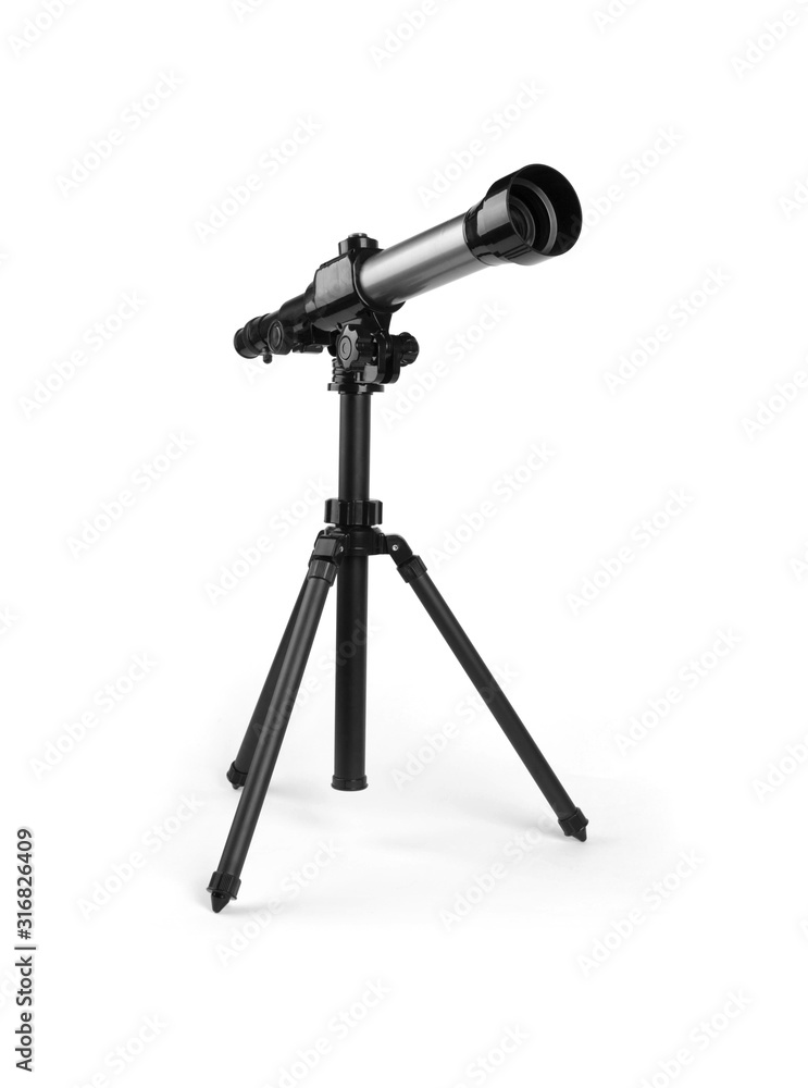 Telescope on tripod illustration isolated on white Telescope on tripod illustration isolated on white