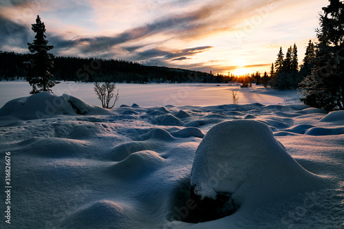 Winterlandscape Hallingdal, Gol photo