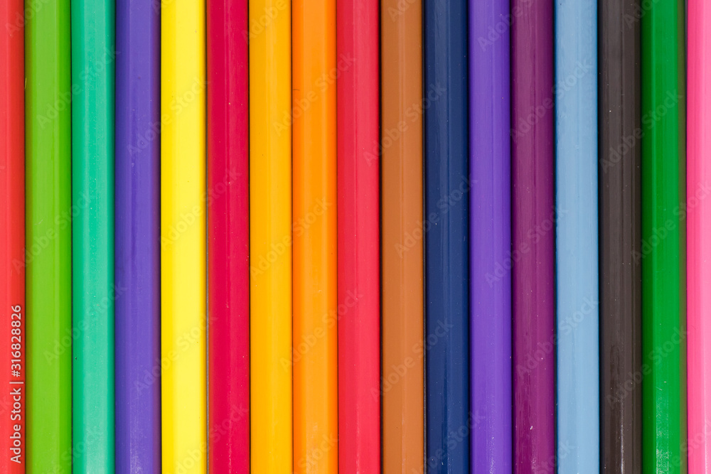 Color pencils isolated on white background.Close up. Color pencils isolated on white background.Close up.