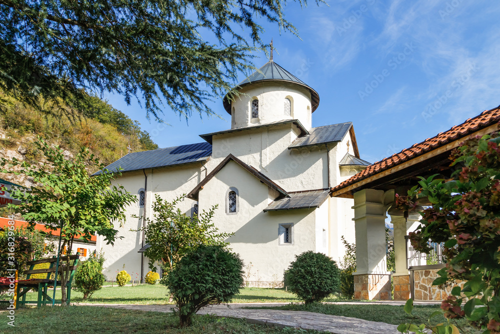 Morača Monastery - Serbian Orthodox Church, located in central Montenegro, founded in 1252, one of the best known medieval monuments of Montenegro.