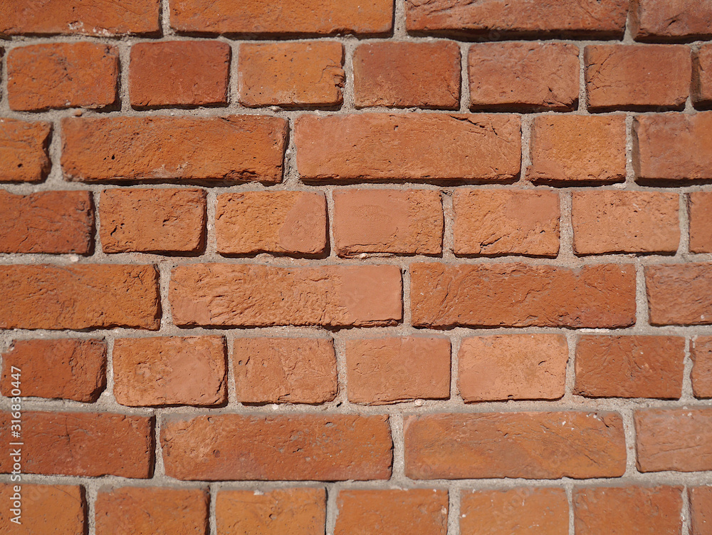 Old brick wall closeup, background Old brick wall closeup, background