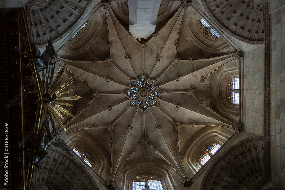interior of burgos cathedral