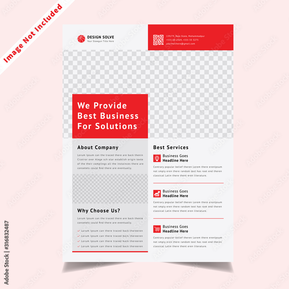 Fototapeta premium Business flyer Design Corporate For Print & Web