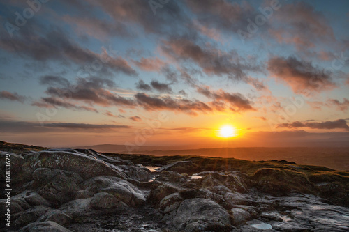 Mount Slemish sunset scenes
