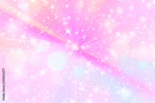 blur unicorn & rainbow colorful abstract background