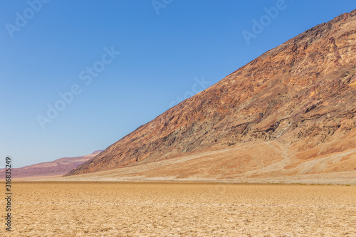 View of the salt pan in Death Valley National Park, California, USA.