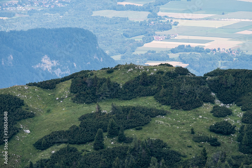 View from mountain Hochobir to summit of Kleinobir, Carinthia, Austria photo
